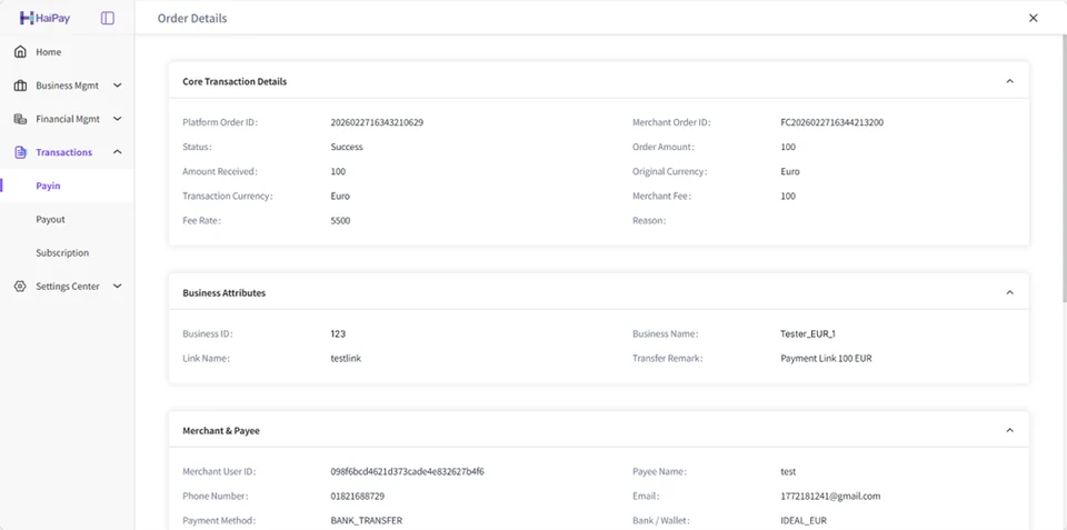 View Billing and Payment Status